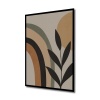 Çerçeve Görünümlü Dekoratif Ahşap Kare Soyut Doğa Tablosu Ev/Ofis/İşyeri/Salon/Mutfak/Banyo Tablo