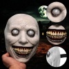 Dehşet Gülüşlü Donuk Göz Efektli Korku Maskesi 22x18 cm (5343)