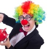 Palyaço Kostüm Aksesuar Seti 3’lü – Peruk Burun Gözlük (5343)