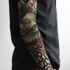 Giyilebilir Kol Dövmesi Çorap Dövme 3D Baskılı Kol Bacak Dövme 2 Adet Model 14 (5343)
