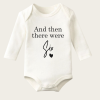 And There When Were Yazı Temalı Baskılı Pamuklu Uzun Kollu Çıtçıtlı Bebek Body Zıbın Atlet Tulum