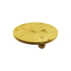 YUVARLAK 24.5CM 3 MİNİ TOP AYAKLI AHŞAP BAMBU SUNUM TEPSİSİ - MİNİ SOFRA (5343)