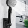 Yapışkanlı Duş Başlığı Tutucu Ayarlı Siyah (5343)
