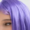 Mor Renk Uzun Düz Parti Peruğu (5343)