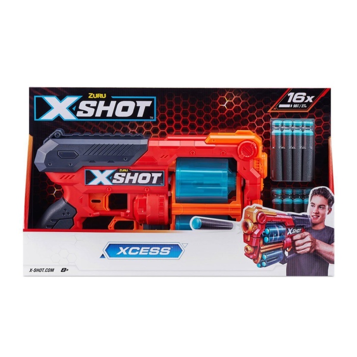 36737 Zuru X Shot Sünger Atan Excel-Xcess 16 Mrmli Silah