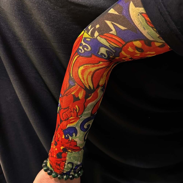 Çorap Dövme Giyilebilir Kol Bacak Dövmesi Likralı 2 Adet Model 4 (5343)