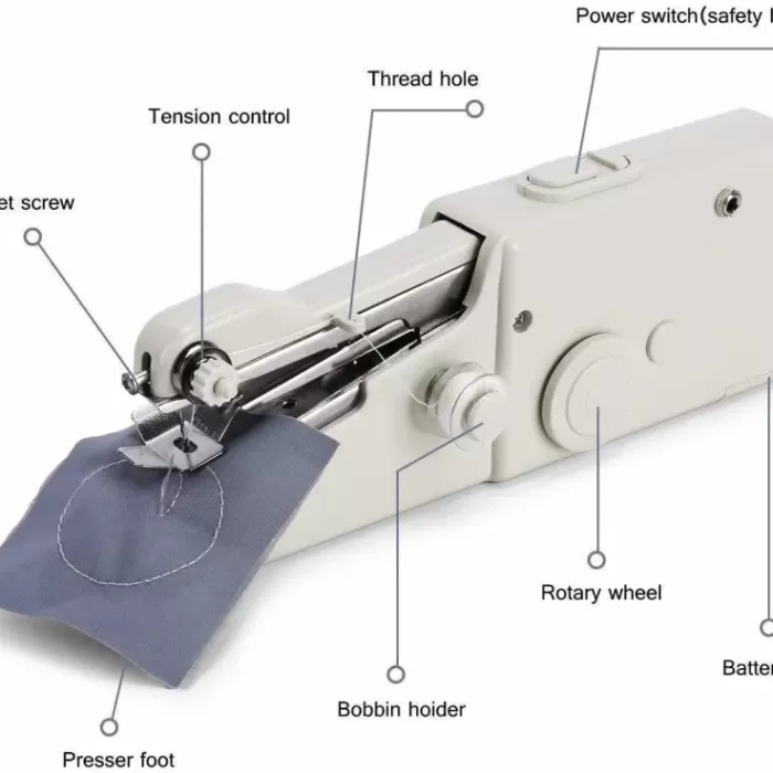 Taşınabilir, Kablosuz, Denim Kumaş Dikimi Yetenekli, El Dikiş Makinası (5343)