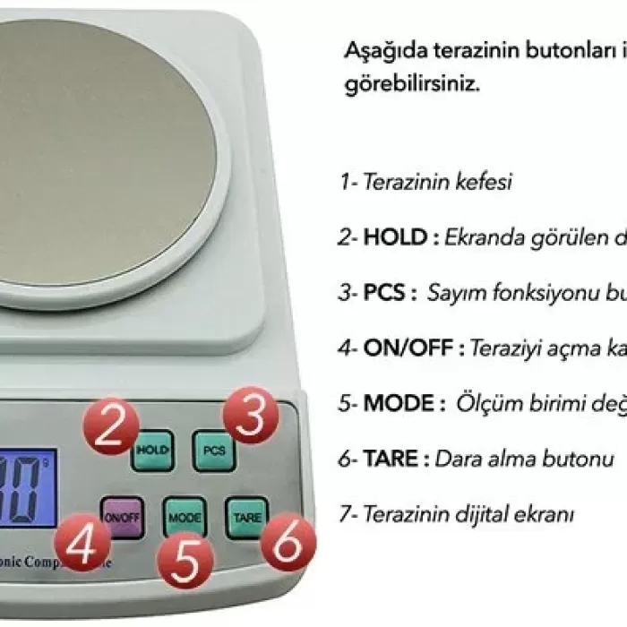 SF 400C Plus Dijital Terazi 600GR / 0.01GR (5343)