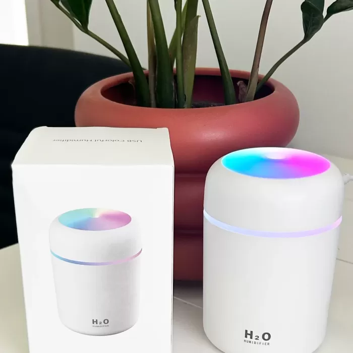 H2O LED Işıklı Mini Oda Hava Nemlendirici (5343)