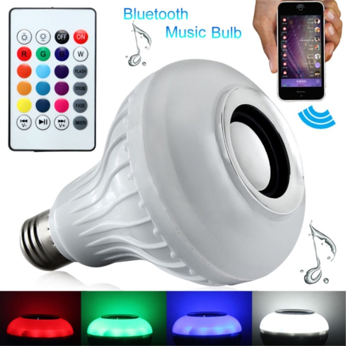Bluetooth Hoparlör Akıllı Led Ampul Lamba (5343)