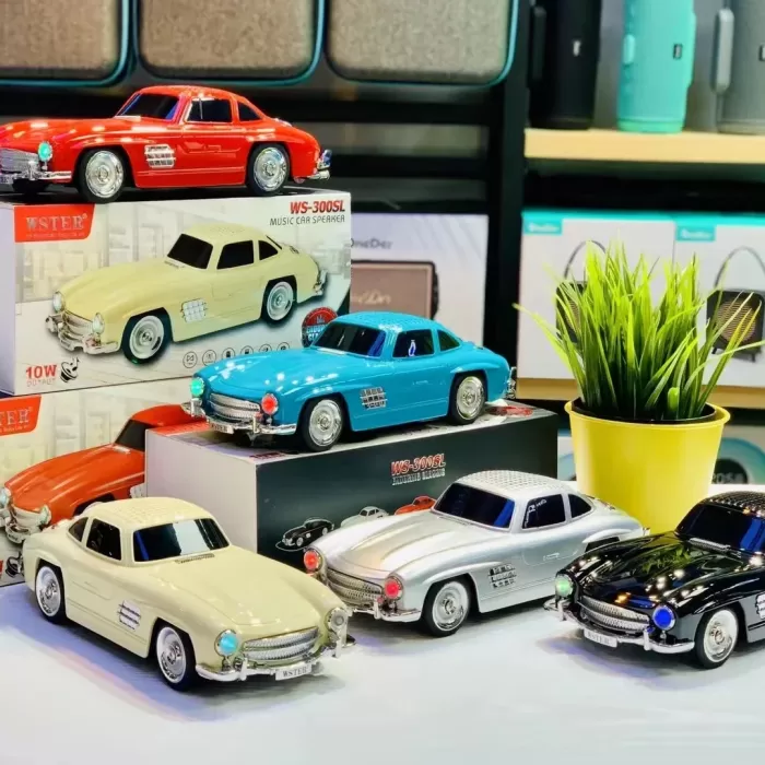 WS-300SL Klasik Benz Model 10W Bluetooth Hoparlör Fm Radyo USB (5343)