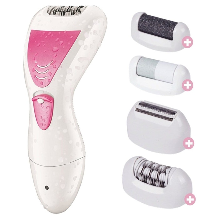 4 In 1 Su Geçirmez Epilasyon Aleti Epilatör Cihazı Tüy Alma Makinesi Topuk Törpüsü (5343)