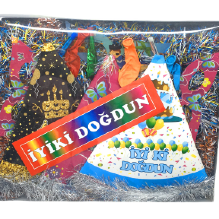 ŞEFFAF KÜÇÜK PARTİ SETİ TAKIM SÜS (5343)