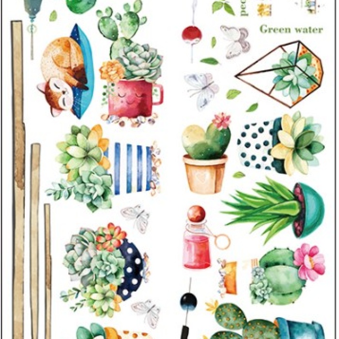 Raf Tasarımlı Karışık Dizaynlı Yapışkanlı Sticker Seti (5343)