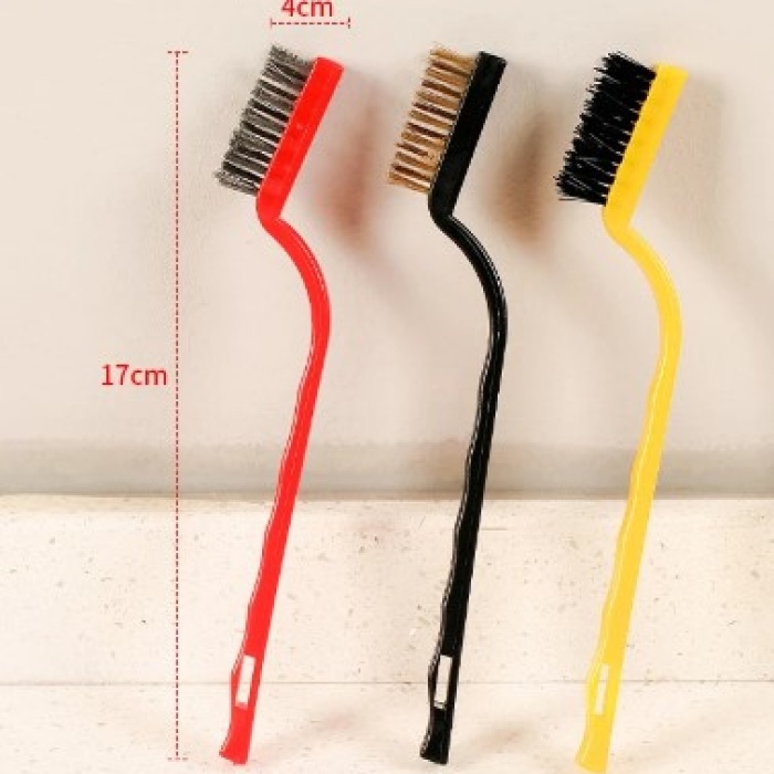 3 Parça Tel Fırça Detaylı Temizlik Seti (5343)