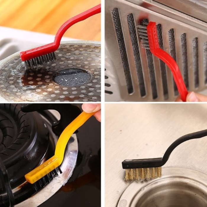 3 Parça Tel Fırça Detaylı Temizlik Seti (5343)