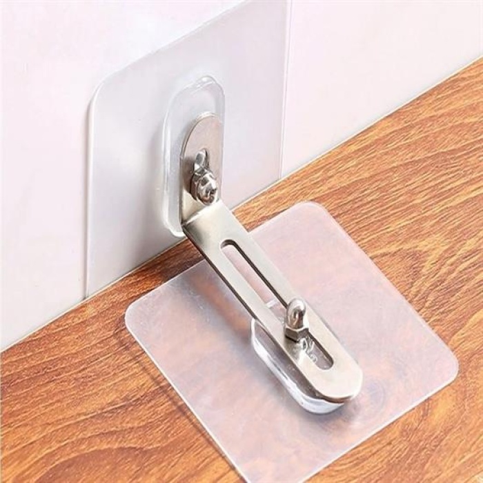 Deprem İçin Ultra Dayanıklı Çivisiz Duvarı Delmeden Ayarlanabilir Eşya Sabitleyici Aparat (5343)