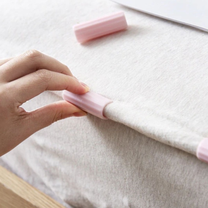 12 Adet Çok Amaçlı Çarşaf Tutucu, Sabitleyici ,Kaydırmaz Nevresim Örtü Düzenleyici Klipsler (5343)