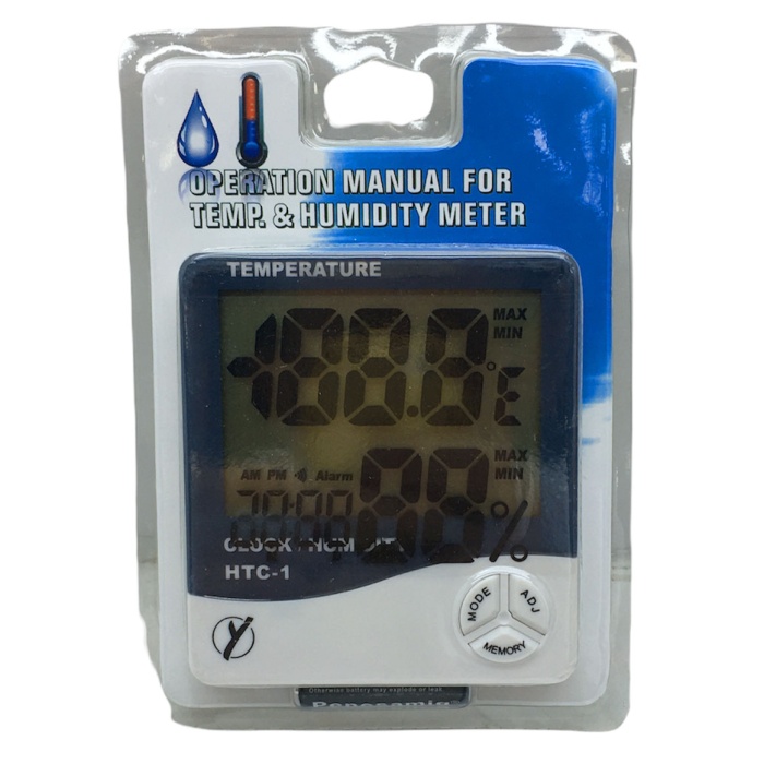 TEMPERATURE HTC-1 DİJİTAL SAAT - SICAKLIK - NEM ÖLÇER (5343)