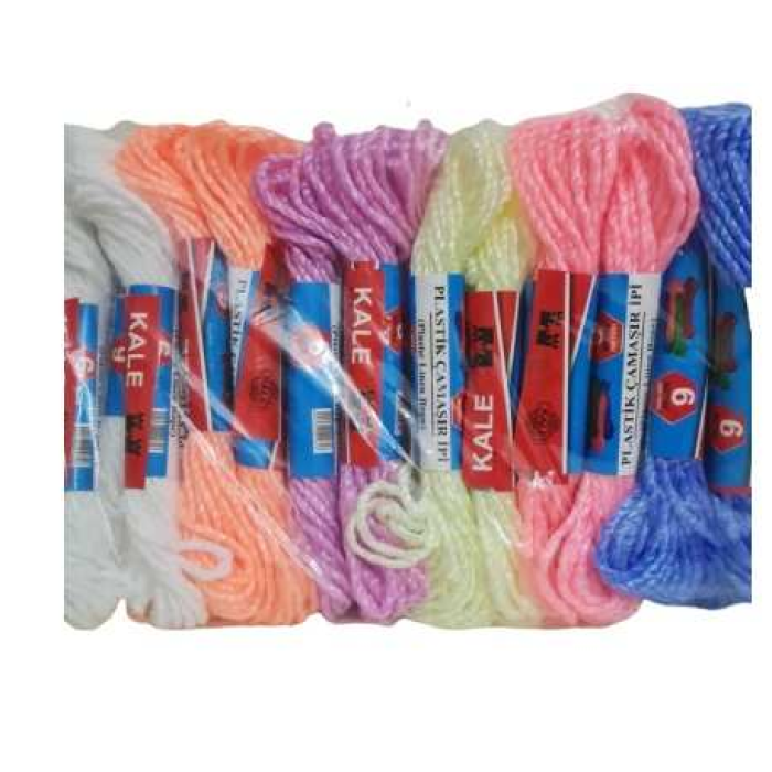 KALE Plastik Çamaşır ipi 8 Metre 24 Adet (5343)