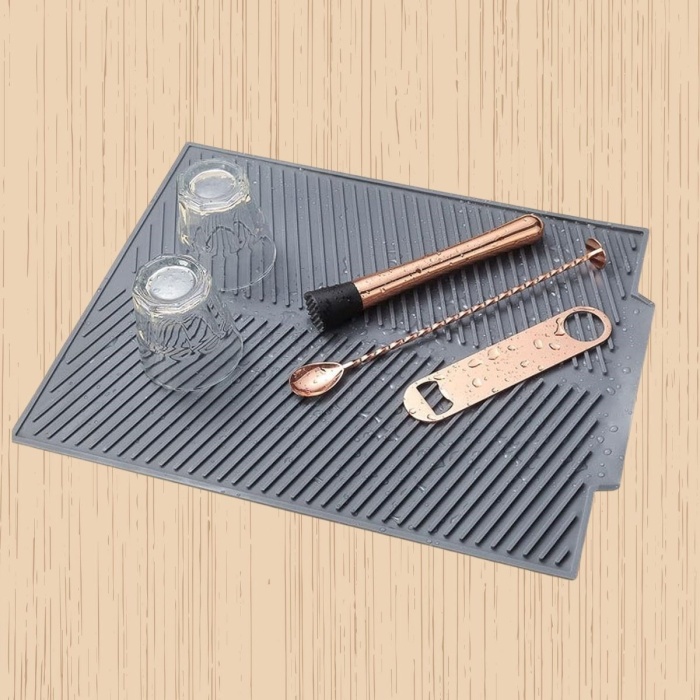 Büyük Bulaşık Kurutma Matı,Silikon Bulaşık Kurutma Matı Çok Amaçlı Tezgah Üstü Mat (5343)