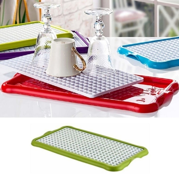 Pratik Lavabo Tezgah Üstü Bulaşık Kurutmalığı Süzmatik 22x40 cm (5343)