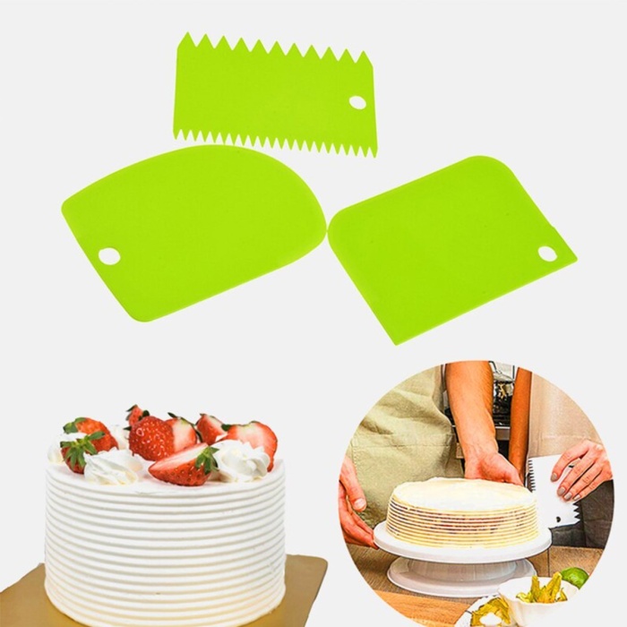 Pasta Hamur Şekillendirici Spatula Kesici Kazıyıcı Dekoratör Set (5343)