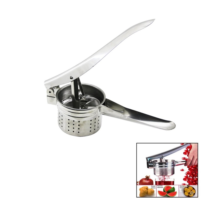 MANUEL KOLLU - ÇELİK METAL  PATATES EZİCİ - MEYVE SIKICI PRES (5343)
