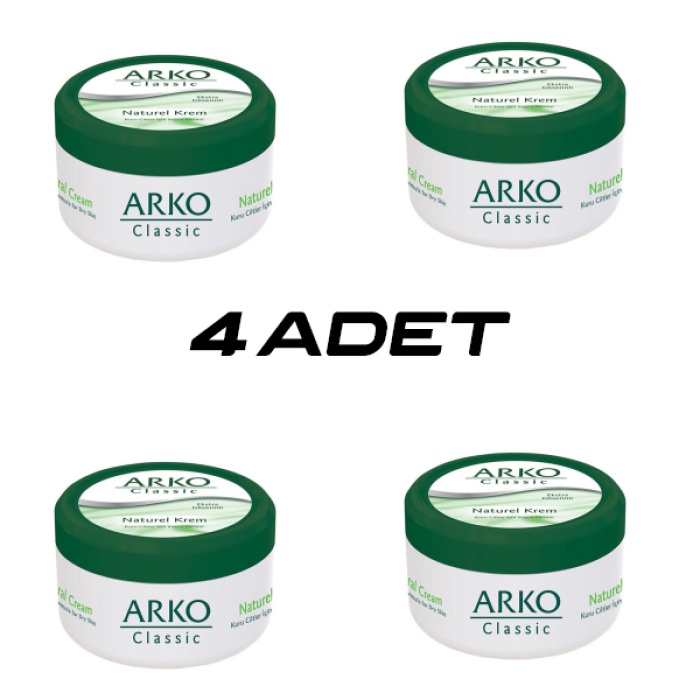 4 ADET ARKO CLASSİC NATUREL EL KREMİ 150ML (5343)