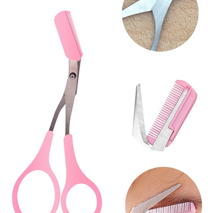 Kavisli Kaş Makası - Taraklı Kaş Düzelme Makası Yedek Uçlu (5343)