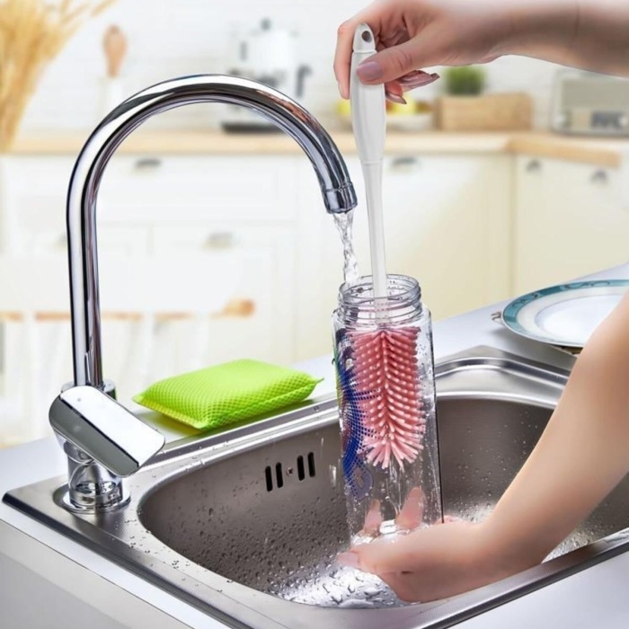 Silikon Şişe Biberon Konserve Kavanoz Matara Temizleme Fırçası Çok Amaçlı Temizleme Fırçası Bpa Free (5343)