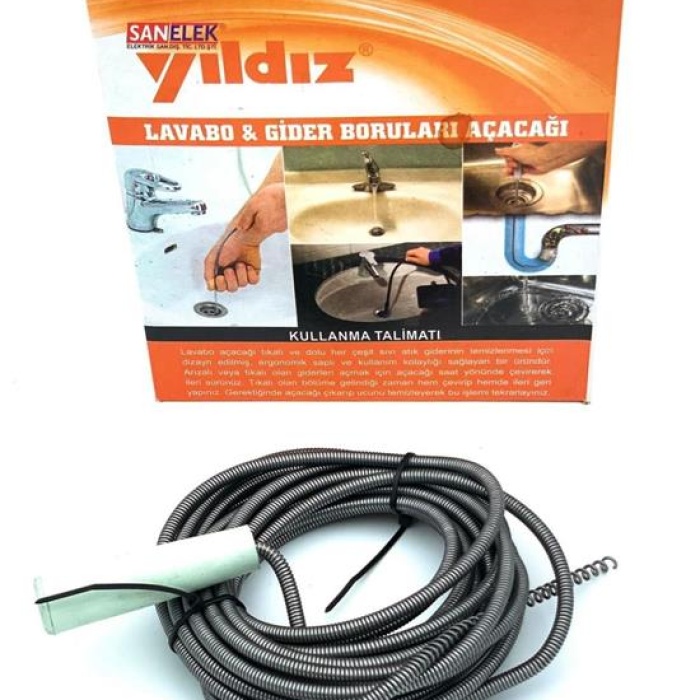 Lavabo Ve Gider Boru Açacağı (3 Metre) (5343)