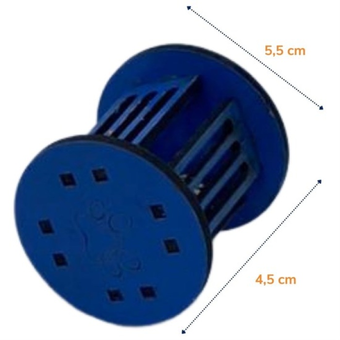 Mini Silindir Eğlenceli Renkli Sağlam Küçük Pati İzi Şekilli Kedi Oyuncağı (5343)