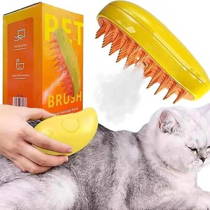 Şarjlı Soğuk Buharlı Kedi Köpek Fırçası Tarağı (5343)