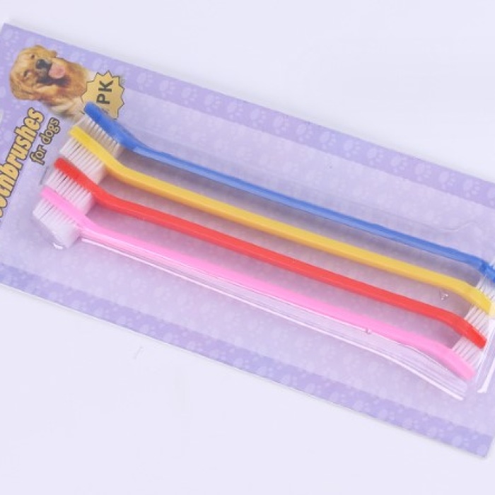 Çift Taraflı Hayvan Diş Fırçası 4 lü set (5343)