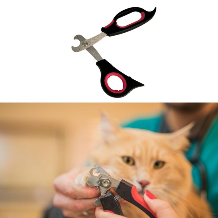 Büyük Irk Köpek Kedi Çelik Uçlu Evcil Hayvan Tırnak Makası Pati Bakım Aleti Ergonomik Kaymaz (5343)