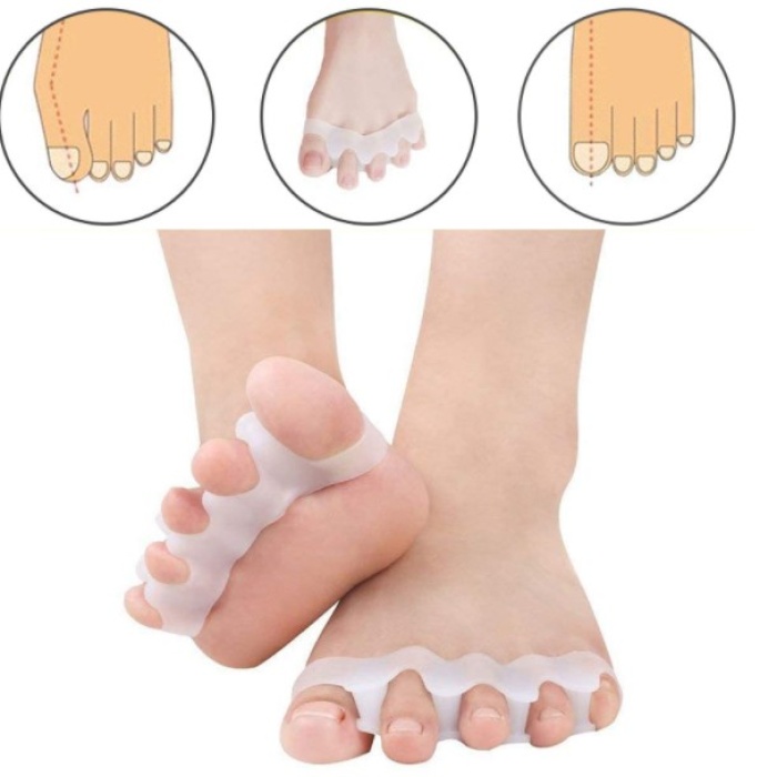 5 Parmak Ayıran Geçmeli Makara Beyaz Renk (5343)