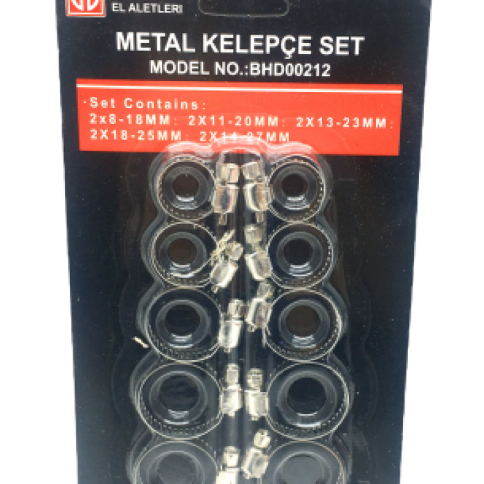 10 PARÇA  METAL HORTUM KELEPÇESİ SET (5343)