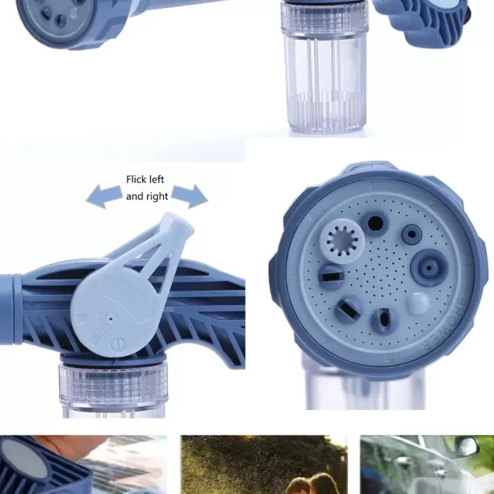 Otomobil Yıkama Sulama Fonksiyonlu Su Püskürtme Tabancası Deterjanlı Akıllı Tayzikli Basınçlı Bahçe (5343)