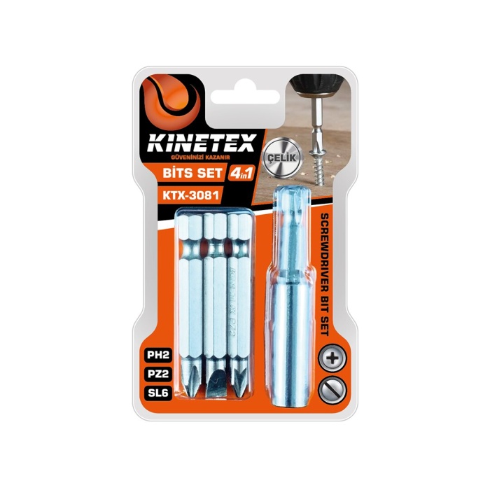4PCS - PH2-PZ2-SL6  BİTS UÇ SET (5343)