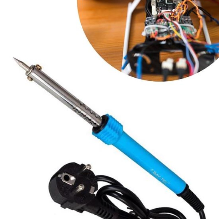 40w Plastik Saplı Elektrikli Döner Başlıklı Havya Kalemi Elektrikli Döner Başlı Lehim Kalemi (5343)