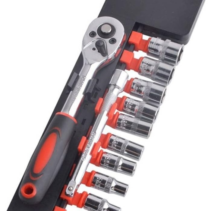 CR-V SOCKET SET 12 PARÇA  1/2 inç  VAKUMLU LOKMA SETİ (5343)