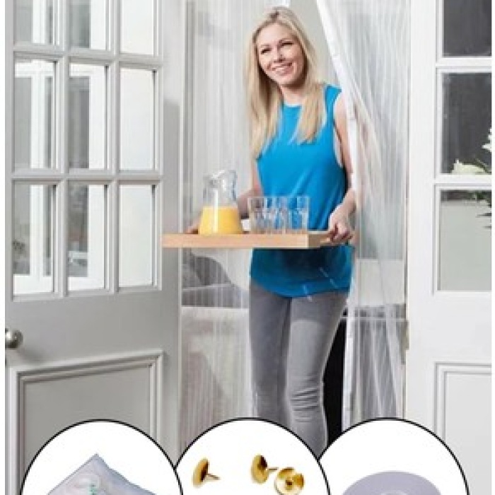 Mıknatıslı Kapı Sinekliği Tül Perde 105 x 205 cm (5343)