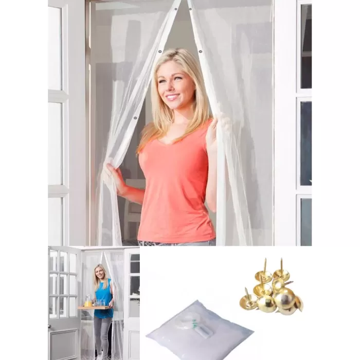 Mıknatıslı Kapı Sinekliği Tül Perde 105 x 205 cm (5343)