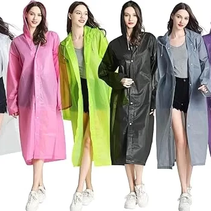 Kadın Erkek Yağmurluk Kapüşonlu Çıtçıtlı Eva Raincoat (5343)