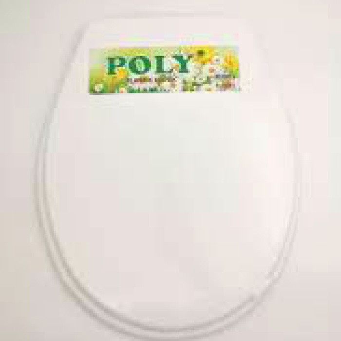 BEYAZ YUMUŞAK KLOZET KAPAK BÜYÜK PUF (5343)