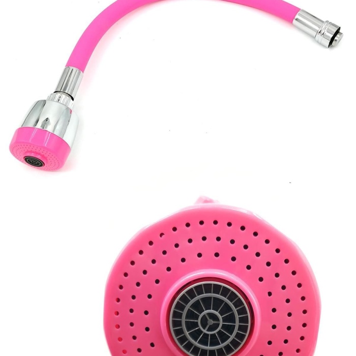 Oynar Başlıklı Tasarruflu Kubar Musluk Borusu ve Başlığı Pembe (5343)