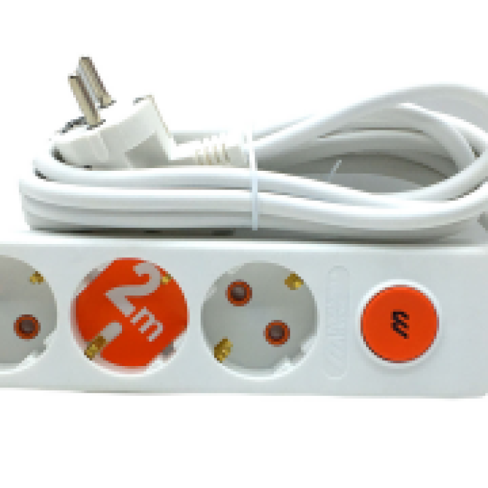 3LÜ ANAHTARLI 2MT.UZATMA KABLO GRUP PRİZ (5343)