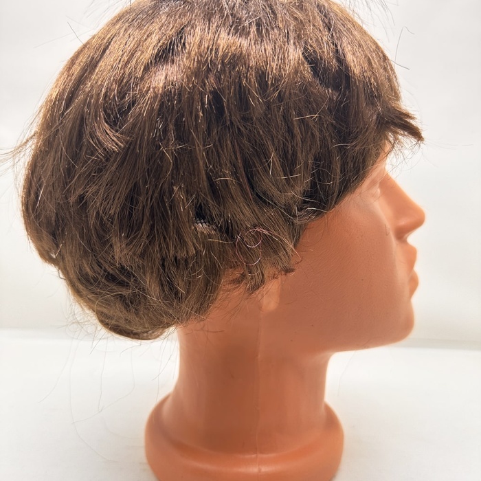 Kahve Renk Kısa Kesim İçi Astarlı Erkek Peruğu (5343)