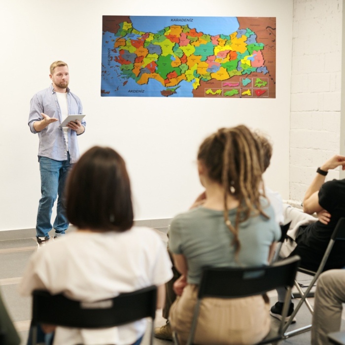 Renkli Türkiye Haritası Manyetik Yapıştırıcı Gerektirmeyen Duvar Stickerı 118 CM * 56 CM (5343)